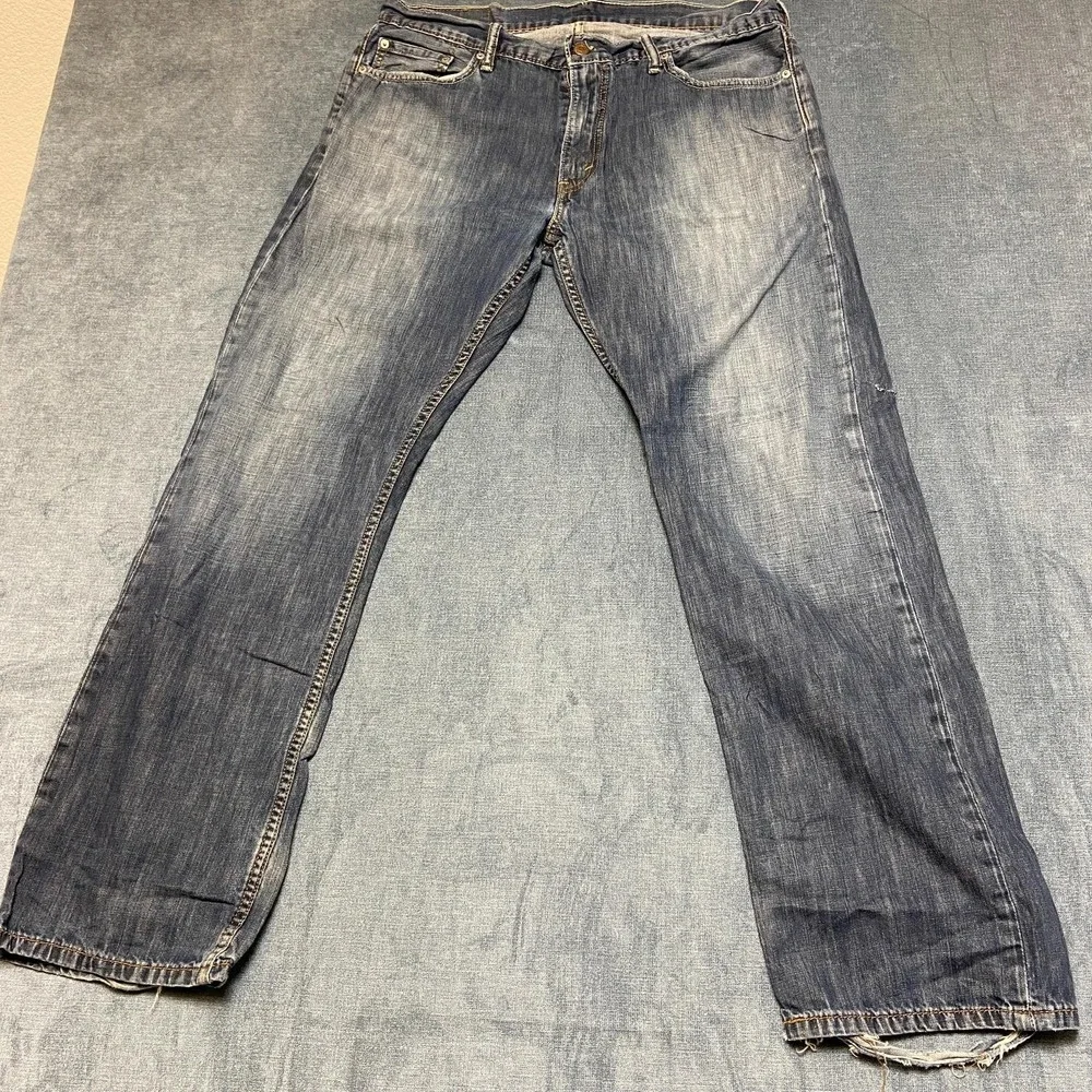 Levi's 514 Jeans Mens 36x32 Blue Denim Cotton Stretch All Day Comfort Straight